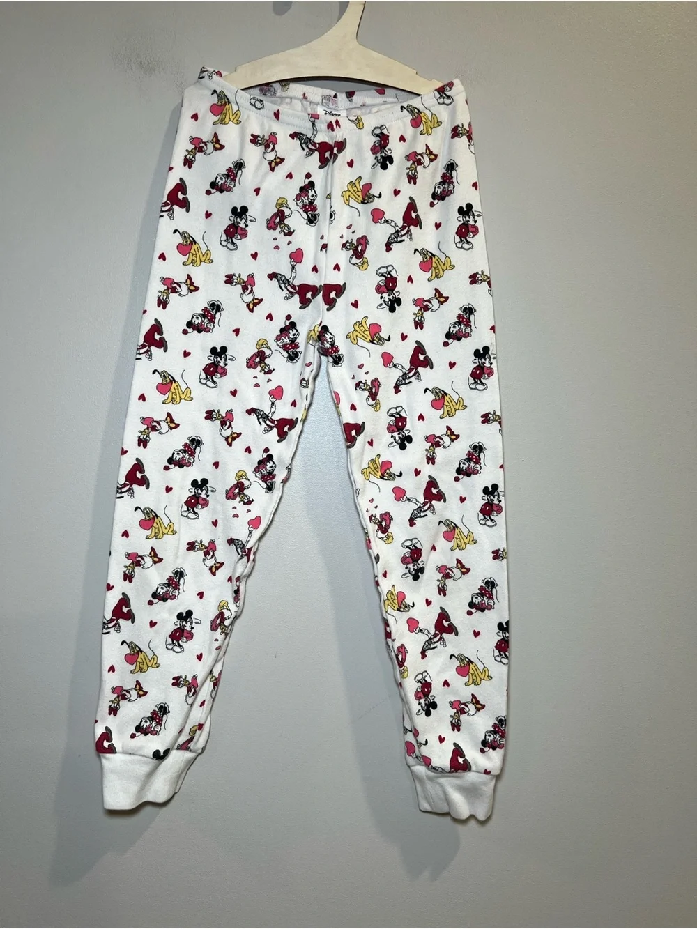 Janie and Jack White Minnie Mouse Print Pajama‎ Set with Red & Yellow Accents